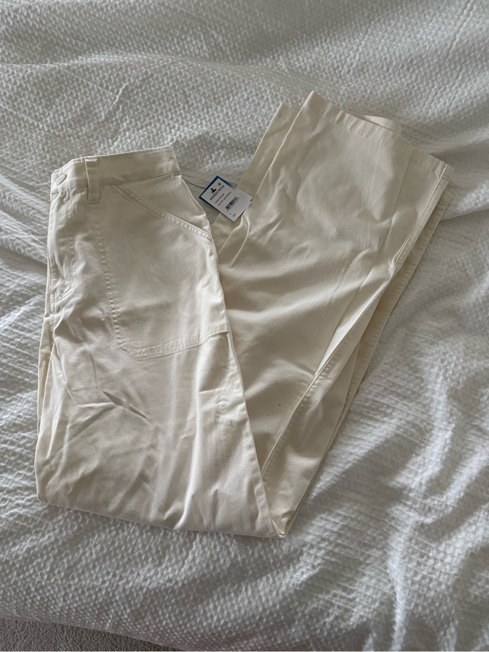 Nordstrom Cream Wide-Leg Pants